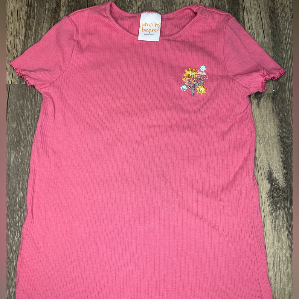Girls ribbed tee